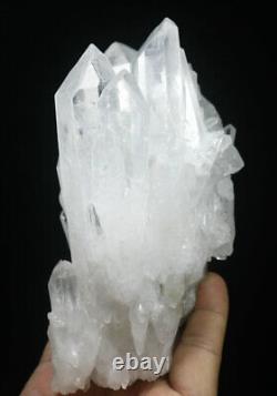 2.11lb Natural Beautiful White Quartz Crystal Cluster Point Mineral Specimen