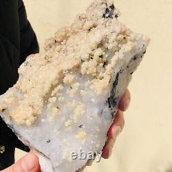 2.18LB Natural Calcite Quartz Crystal Cluster Mineral Specimen Healing