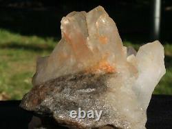 2.3 LB Clear Natural Beautiful White QUARTZ Crystal Cluster Specimen