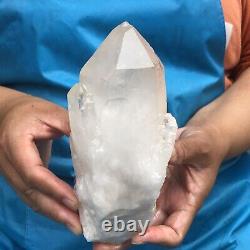 2.35LB Natural Clear Quartz Cluster Crystal Cluster Mineral Specimen Heals 522