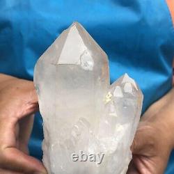 2.35LB Natural Clear Quartz Cluster Crystal Cluster Mineral Specimen Heals 522