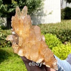 2.38LB Natural transparent crystal quartz crystal cluster mineral specimen
