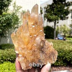 2.38LB Natural transparent crystal quartz crystal cluster mineral specimen