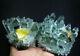 2.52lb New Find Green/yellow Phantom Quartz Crystal Cluster Mineral Specimen