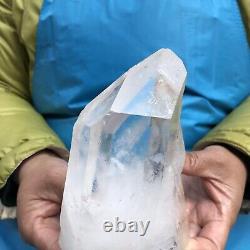 2.59LB Clear white quartz crystal cluster Mineral specimen healing