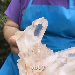 2.64LB Large Natural White Quartz Crystal Cluster Rough Specimen Healing Stone