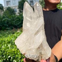 2.6LB Natural white crystal cluster point mineral specimen Chakras Healing