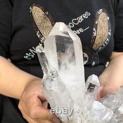 2.75LB Large Natural White Quartz Crystal Cluster Rough Specimen Healing Stone