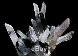 2.75in Black Hematite & Quartz Cluster Mineral Display Specimen