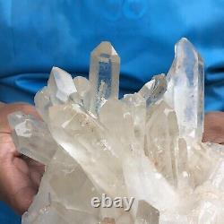 2.77LB Large Natural White Quartz Crystal Cluster Rough Specimen Healing Stone