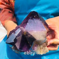 2.7LB Large Natural Amethyst Geode Cluster Quartz Crystal Specimen Healing