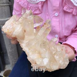 2.7LB Large Natural White Quartz Crystal Cluster Rough Specimen Healing Stone
