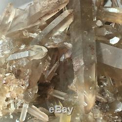 2.7lb Rare Natural Settlings Smoky Quartz Crystal Cluster Rough Healing Specimen