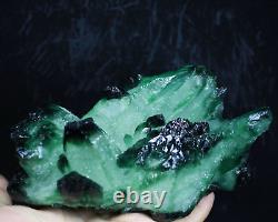 2.83 lb RARE! New Find Natural Beatiful Green Quartz Crystal Cluster Specimen