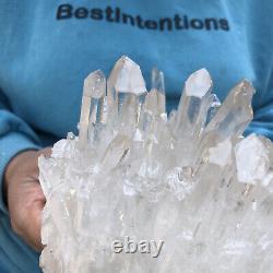 2.83LB Large Natural White Quartz Crystal Cluster Rough Specimen Healing Stone