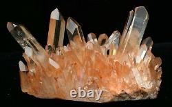 2.86lb Natural Beautiful Pink Quartz Crystal Cluster Mineral Specimen Rare