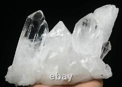 2.86lb Natural Beautiful White Quartz Crystal Cluster Point Mineral Specimen
