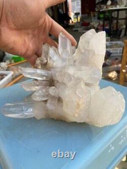 2.8kg Natural Clear Crystal Mineral Specimen Quartz Crystal Cluster Decoration