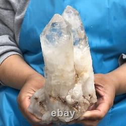 2.94LB Large Natural White Quartz Crystal Cluster Rough Specimen Healing Stone