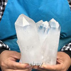 2.94LB Natural clear quartz cluster mineral crystal specimen healing