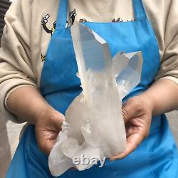2.9LB Large Natural White Quartz Crystal Cluster Rough Specimen Healing Stone