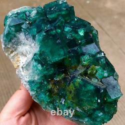 2 LB NATURAL Green FLUORITE Quartz Crystal Cluster Mineral Specimen