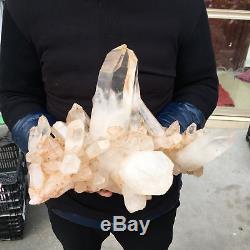 20.13LB Natural cluster Mineral specimen quartz crystal point healing AP4570