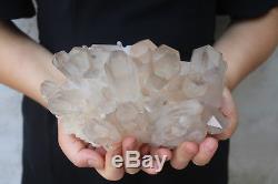 2000g(4.4lb) Natural Beautiful Clear Quartz Crystal Cluster Tibetan Specimen