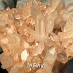 2005g Large Natural Clear Pink Quartz Crystal Cluster Rough Healing Specimen