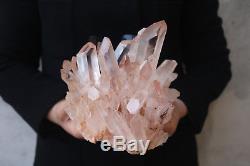 2020g Natural Beautiful Clear Quartz Crystal Cluster Tibetan Specimen B554