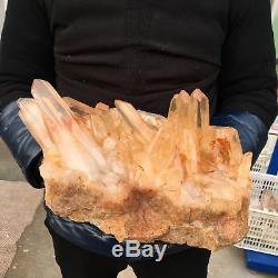 21.12LB Natural clear cluster quartz Mineral crystal specimen healing AP4581
