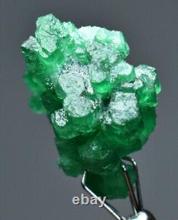 21 CT full terminated top Green bunch of Emerald Crystal from Swat Pakistan