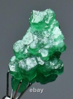 21 CT full terminated top Green bunch of Emerald Crystal from Swat Pakistan