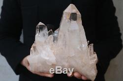 2120g Natural Beautiful Clear Quartz Crystal Cluster Tibetan Specimen B553