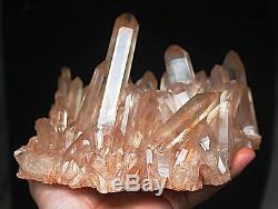 2130g New Find Clear Natural Pink QUARTZ Crystal Cluster Original Specimen