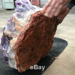 213LB Natural Huge amethyst Cluster Rare Big Mac Quartz Crystal mineral Specimen