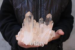 2160g Natural Beautiful Clear Quartz Crystal Cluster Tibetan Specimen #101