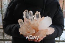 2160g Natural Beautiful Clear Quartz Crystal Cluster Tibetan Specimen B883