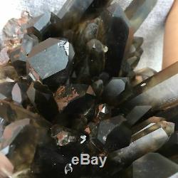 22.37LB Natural smokey citrine quartz cluster crystal specimen healing CA6362-4