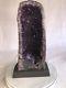 22 Qual. Aaa Amethyst Cathedral Geode Crystal Quartz Cluster With Hood Base