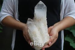 2220g Natural Skeletal Elestial CLear Quartz Crystal Cluster Specimen Tibet #901