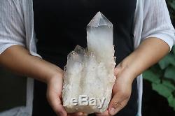 2220g Natural Skeletal Elestial CLear Quartz Crystal Cluster Specimen Tibet #901