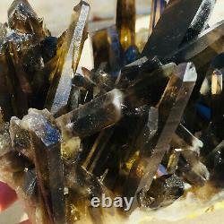 2240g Large Natural Dark Smoky Quartz Crystal Cluster Rough Healing Specimen