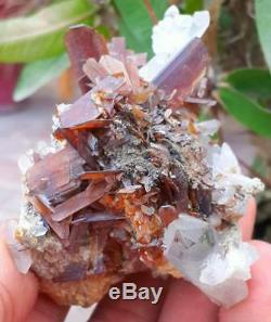 225-world-rarest-brookite-mineral-d. Free-cluster-specimen-combine-quartz-from-pk