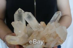 2260g Natural Beautiful Clear Quartz Crystal Cluster Tibetan Specimen