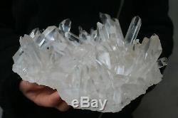 2270g(5LB) Natural Beautiful Clear Quartz Crystal Cluster Tibetan Specimen