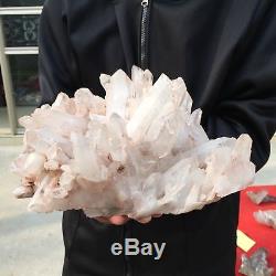 23.07LB Natural cluster Mineral specimen quartz crystal point healing AT1852