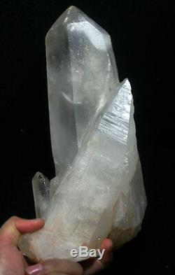 23.8lb A+ Natural Beautiful clear QUARTZ Crystal Cluster Tibetan Specimen
