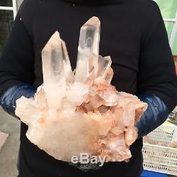23.98LB Natural cluster Mineral specimen quartz crystal point healing AP4579