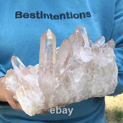 2300g Natural Clear Quartz Crystal Cluster Mineral Specimen Healing CH247